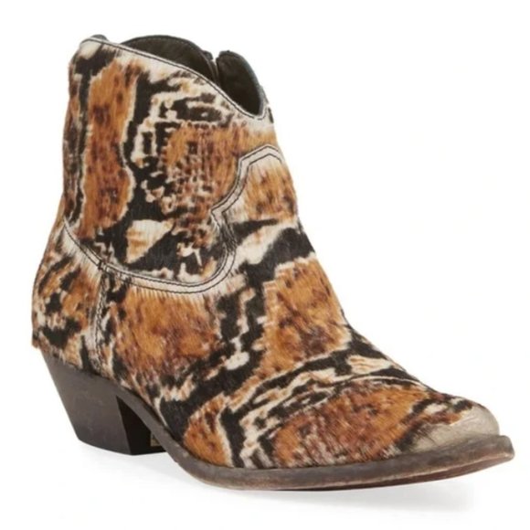 Authentic New in Box! Never Worn! Golden Goose Pony Hair Ankle Boots Size 37/7 - Picture 1 of 7